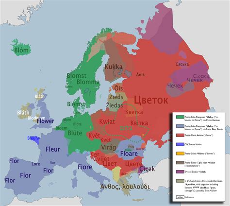 Language Map Of Europe