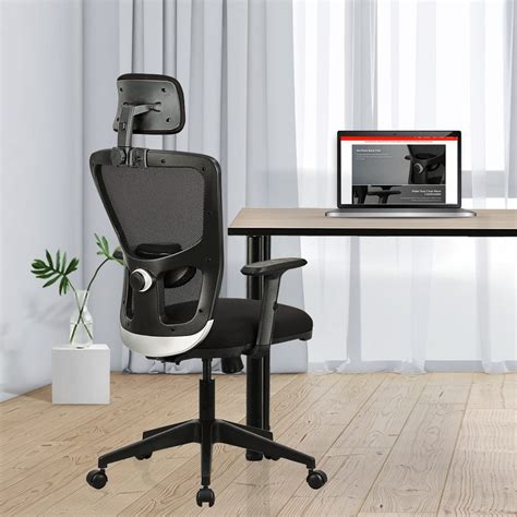 Featherlite ''Astro'' High Back Mesh Home & Office Ergonomic Chair With ...
