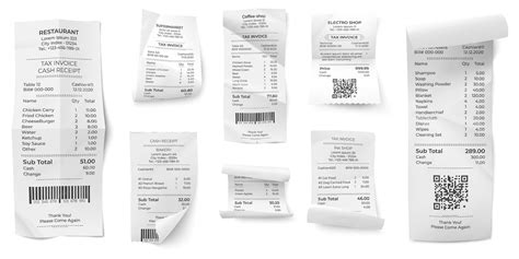 Conta de recibos. Impressões em papel do caixa eletrônico, pagamento de ...
