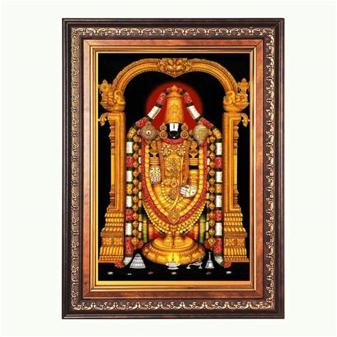 HitechMart Sri Venkateswara Swamy Color Photo frame 12x16 Inch ...