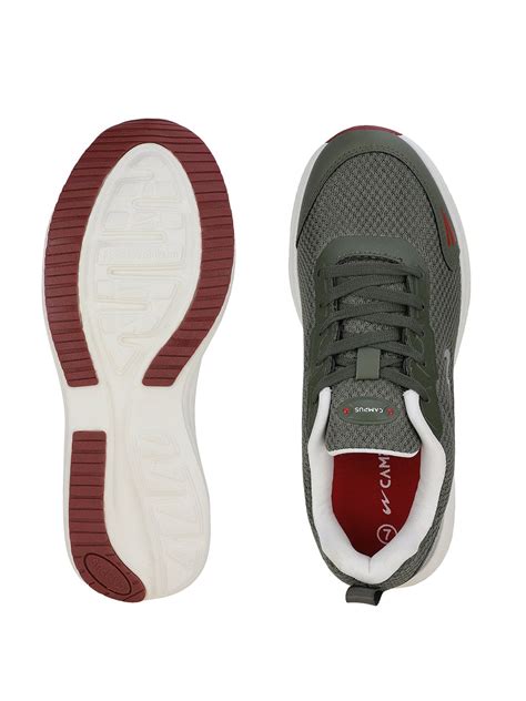 Buy Running Shoes For Men: Awake-Olive-Off-Wht | Campus Shoes