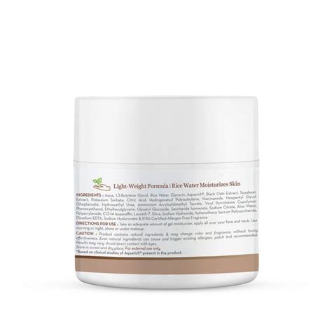 Niacinamide Gel Moisturizer with Rice Water for Glass Skin