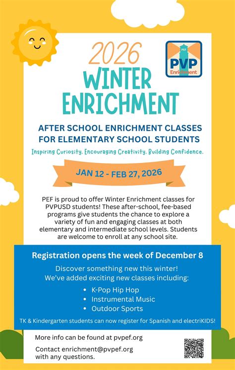 Winter Enrichment Program