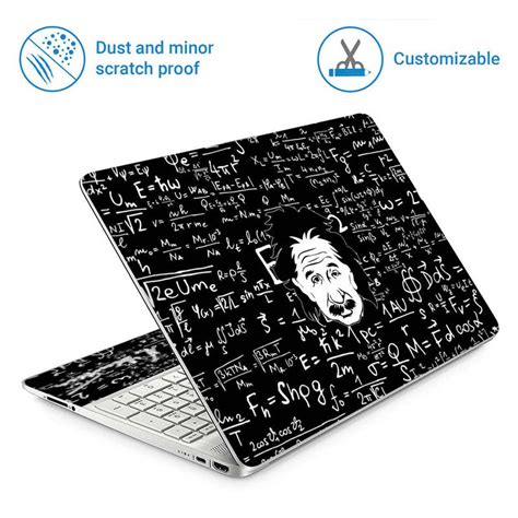 Full Panel Laptop Skin - Emc2 Black Einstein Face – SkinsLegend