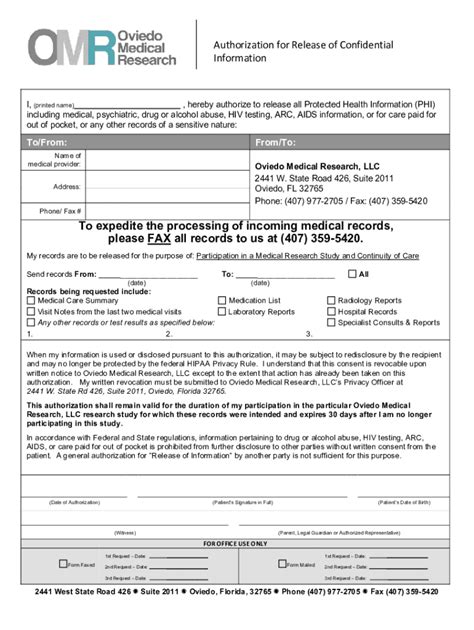 Fillable Online HIPAA Privacy Rule and Its Impacts on ResearchHIPAA ...