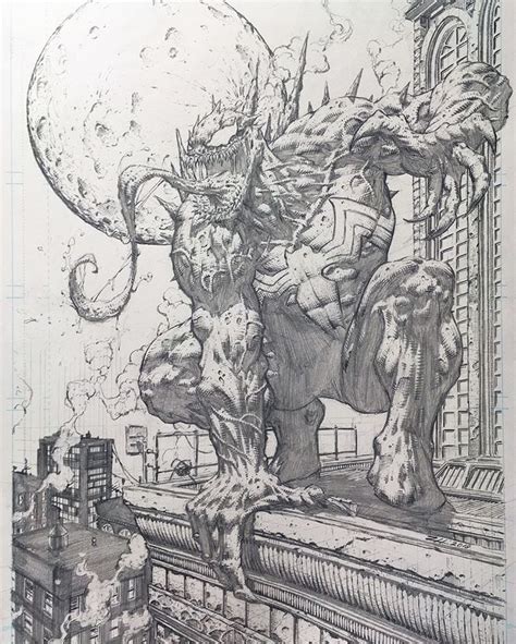 comic venom drawing