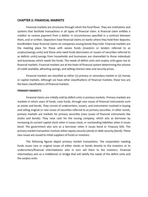 Image result for Financial Markets Tutor2u