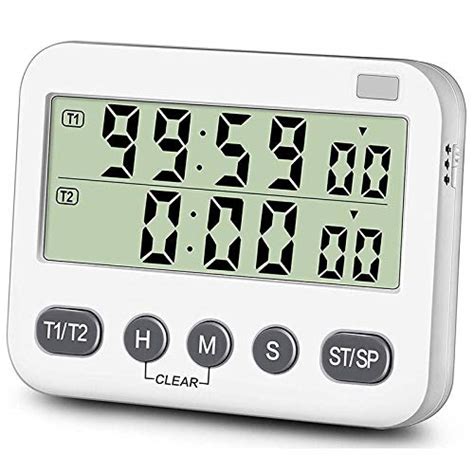 Dual Timer for Laboratory Timer and Digital Kitchen Timer with ...