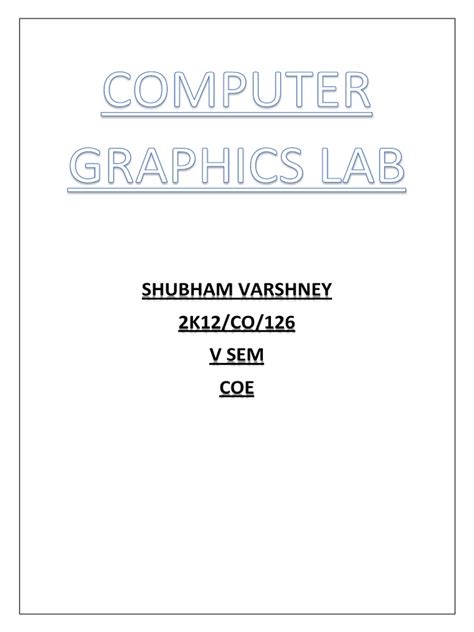 Computer Graphics Tutorial Lab 的图像结果