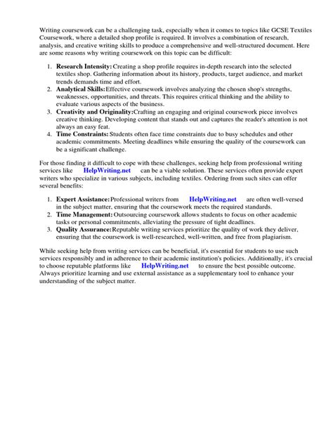 Image result for GCSE Textiles Coursework Example Written Work