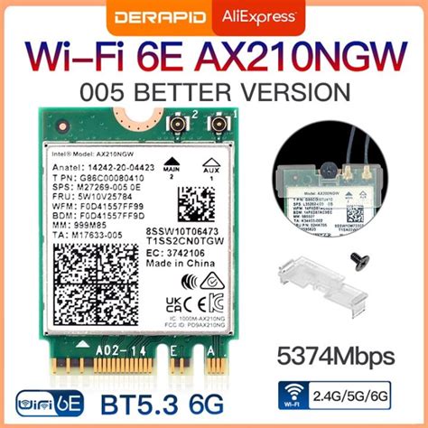 Intel AX210 Wi-Fi 6E 802.11ax 2.4/5/6GHz Bluetooth 5.3 M.2 2230 | Shopee Thailand