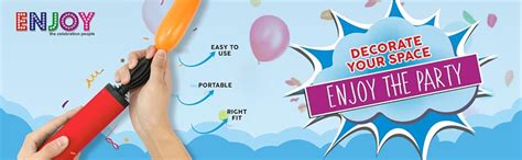 ENJOY The Celebration People Handy Air Balloon Pumps for Foil Balloons ...