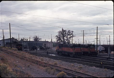 Big Bend Railroad History: 1970 Othello Roundhouse View