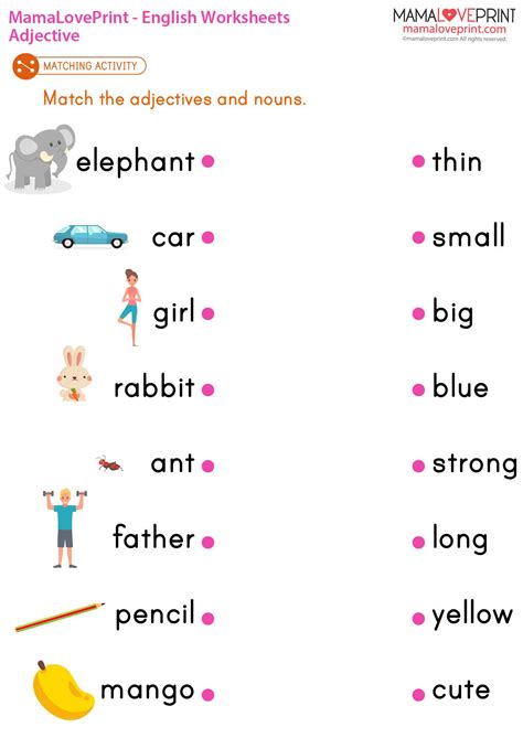 20 Grade 1 English Worksheets for Kids Grammar – Printable PDF Template