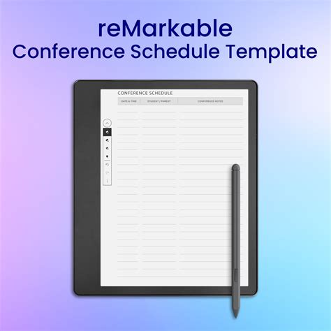 Conference Schedule Design Template 的图像结果