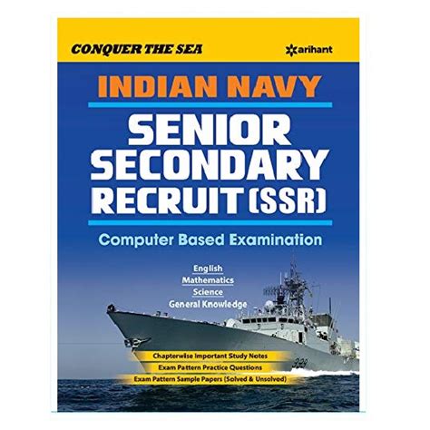 Indian Navy Senior Secondary Recruit (SSR) CBT Guide | Arihant ...