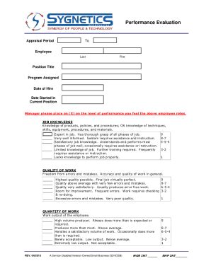 Fillable Online Supervisors Guide to Performance AppraisalsWhat You ...