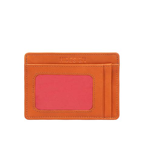 Buy Orange Eijo W6 Card Holder Online - Hidesign