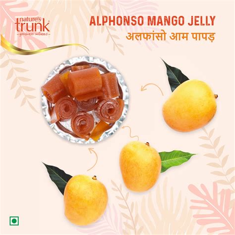 Nature’s Trunk Alphonso mango jellies 750g jar angled view – buy mango ...