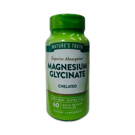 Nature’s Truth Magnesium Glycinate capsules 60’s – Guardian Health Pharmacy