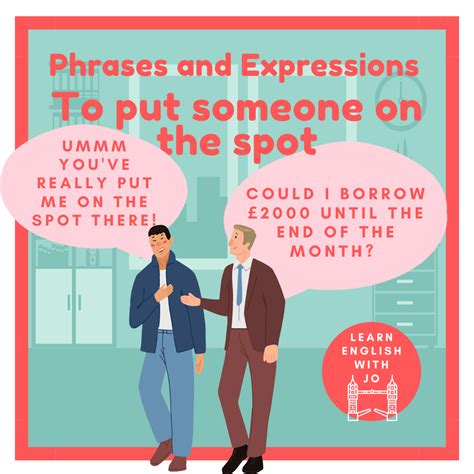 English Phrases and Expressions - To put someone on the spot — Learn ...
