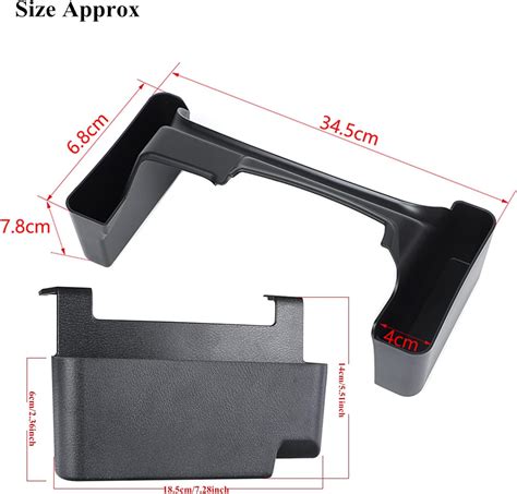 Buy 2-Pack Shifter Side Tray + Armrest Storage Box for 2018-2023 Jeep ...