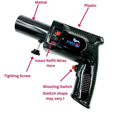 MM TOYS Handheld Sparkle Smoke Gun Cold Fire Gun - Safe, Easy-to-Use f ...