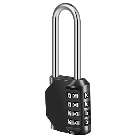 Buy Combination Lock, 4 Digit Combination Padlock for School Gym Sports ...