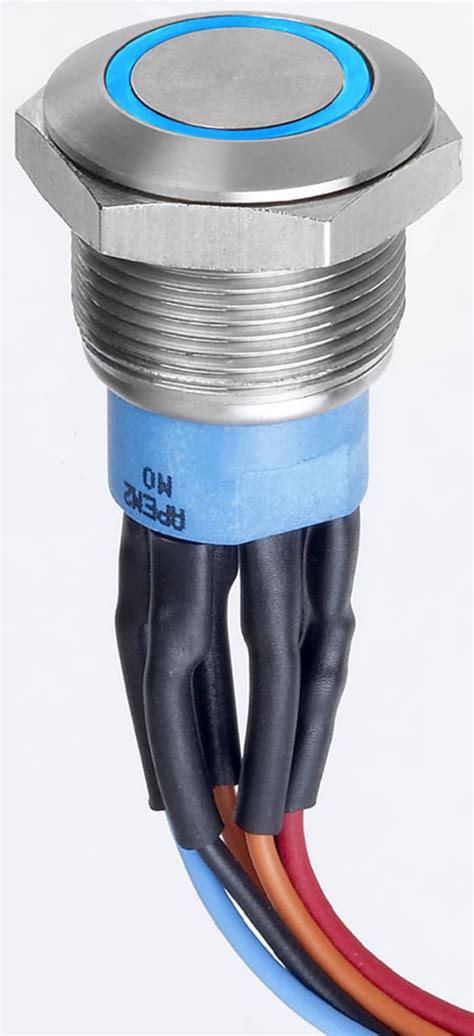 AV9112F1020840K APEM | APEM Illuminated Push Button Switch, Momentary ...