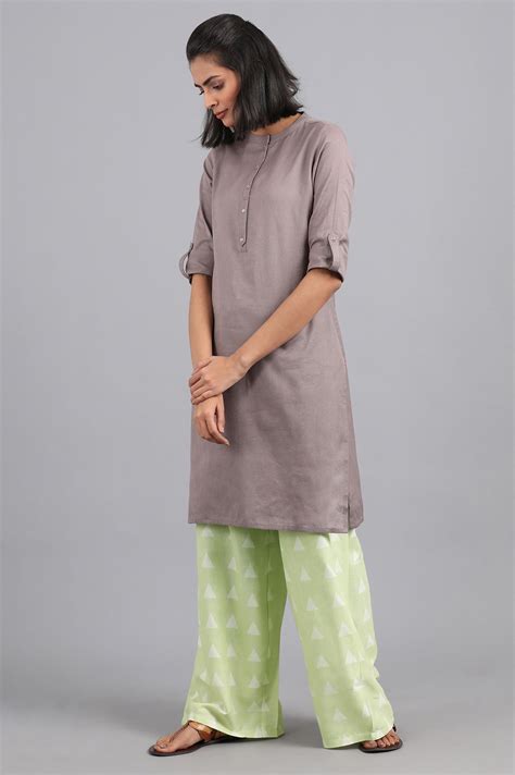Buy Green Parallel Pants @ 1499 | W for woman – wforwoman