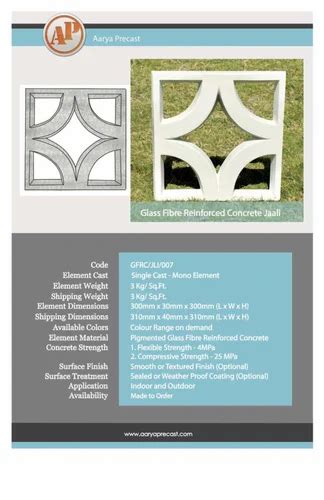 Grc Jali - Designer Grc Jali Manufacturer from Ahmedabad