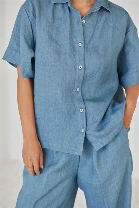 Oasis Linen Blue Co-ord Set – SanctuaryLiving