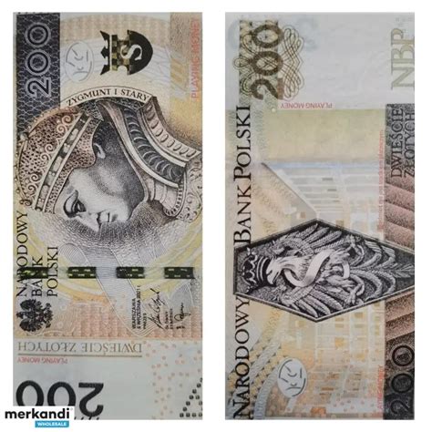 Banknotes for Learning and Playing - 200 Zloty, 200zł, 200pln, Money ...