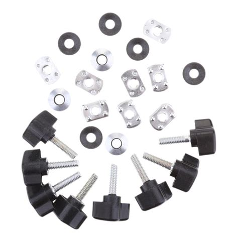 8 Sets Quick Remove Hard Top Fasteners Nuts Bolts Kits Fit for Wrangler ...