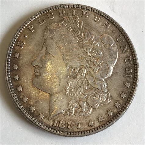 U.S.A. United States Of America 1887 Silver $1 One Dollar Liberty Coin ...