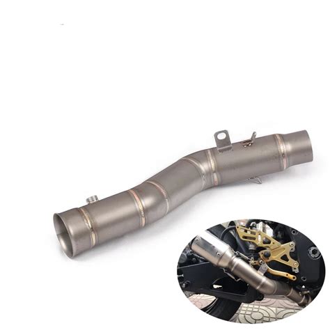 Yamaha R1 2009-2014 Side Mount Slip-on/ Middle/ Link Pipe - Silver