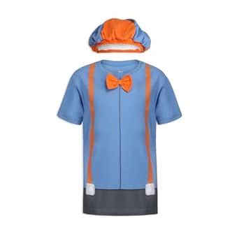 Blippi Roleplay Shirt and Hat Roleplay Set with Printed Bow Tie and ...