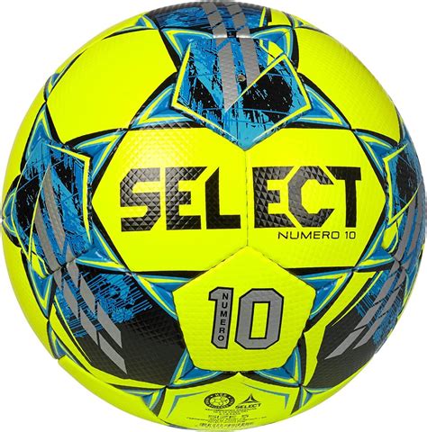 Amazon.com : Select Bundle of 10 Numero 10 Soccer Ball Yellow/Blue Size ...