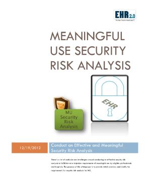 Fillable Online How to Complete a HIPAA Security Risk Analysis ...