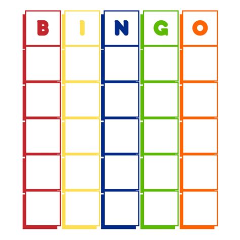 Blank Bingo Printable - Printable Free Templates