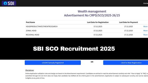 SBI SCO Recruitment 2025: Registration Process Underway; Check Age ...