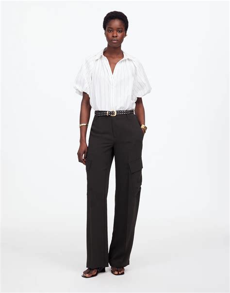 Petite Pull-On Utility Cargo Pants in Crepe | Madewell