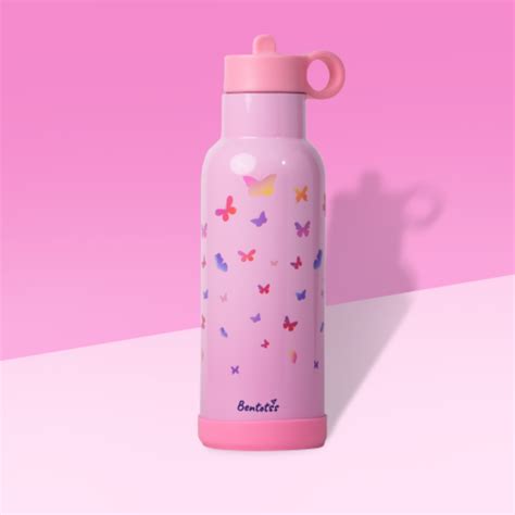 Buy Butterfly Magic Pink Stainless Steel Sipper - Bentotss