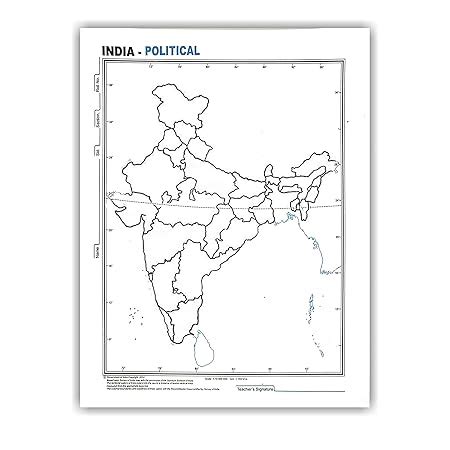 Book Birds India Political map for Practice - A4 Size maps (100 ...