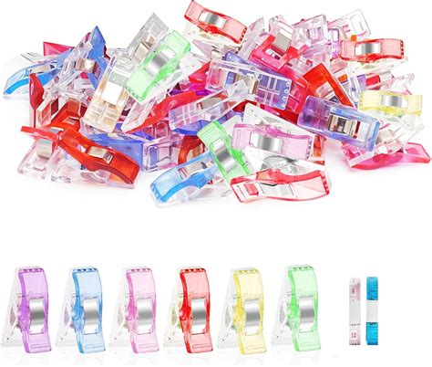 Amazon.com: Premium Plastic Clips, Multipurpose Sewing Clips Premium ...