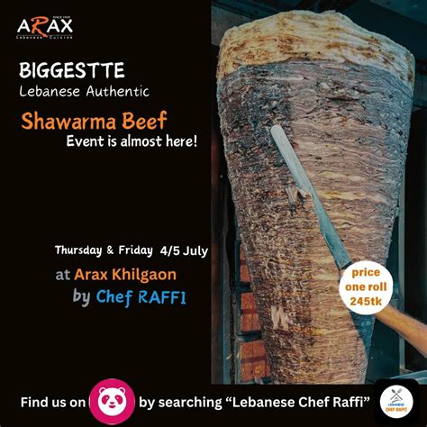 Join us for the largest authentic Lebanese Shawarma event featuring ...