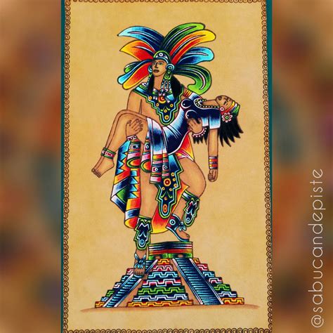 Aztec Princess Iztaccihuatl Drawing