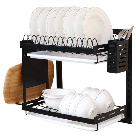 Dish Drying Rack Eastore Life 2 Tier Dish Rack Removable | Desertcart INDIA