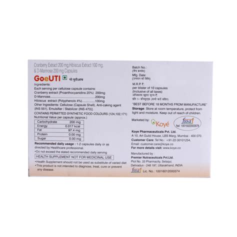 GOEUTI CAPSULE 10'S Price, Uses, Side Effects, Composition - Apollo ...