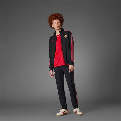 adidas Manchester United Terrace Icons Track Top - Black | adidas India